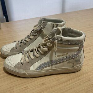 Golden Goose SSENSE exclusive white slide sneakers size 6